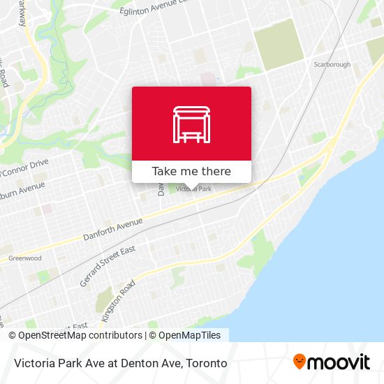 Victoria Park Ave at Denton Ave map