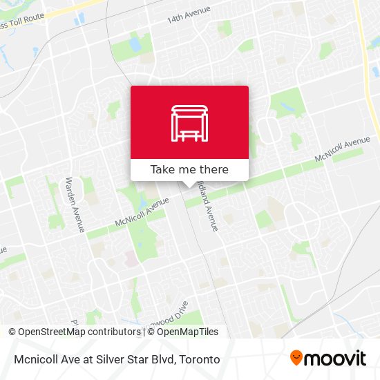 Mcnicoll Ave at Silver Star Blvd map