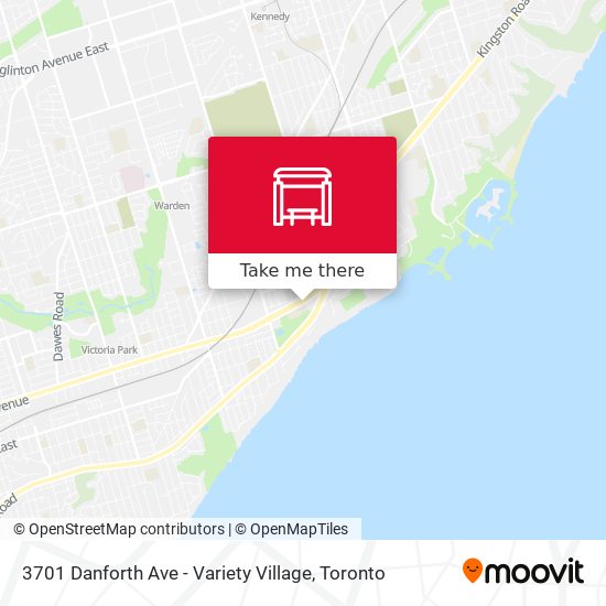 3701 Danforth Ave - Variety Village map