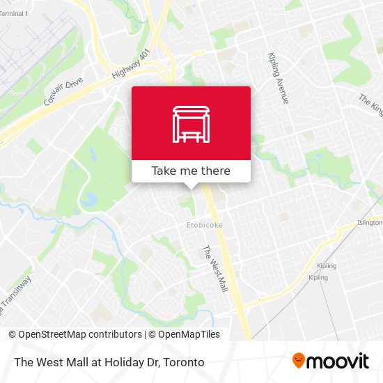 The West Mall at Holiday Dr map