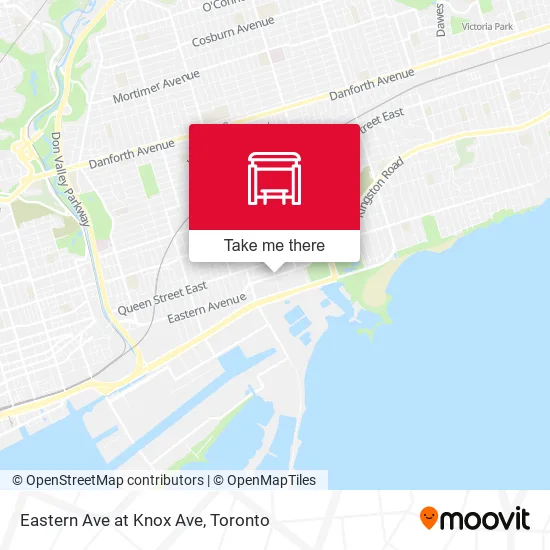 Eastern Ave at Knox Ave map