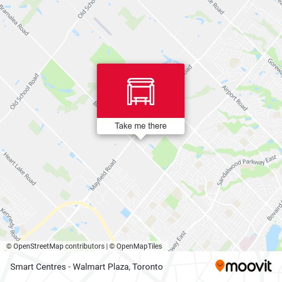 Smart Centres - Walmart Plaza map