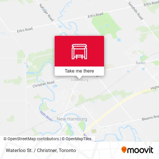 Waterloo St. / Christner map