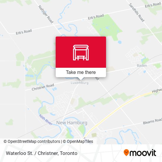 Waterloo St. / Christner map