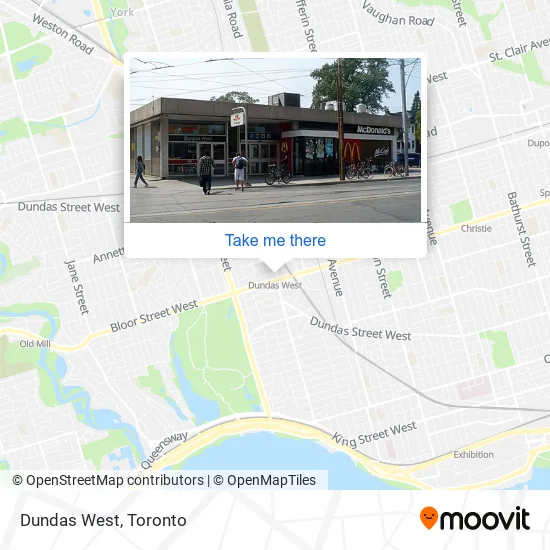 Dundas West map