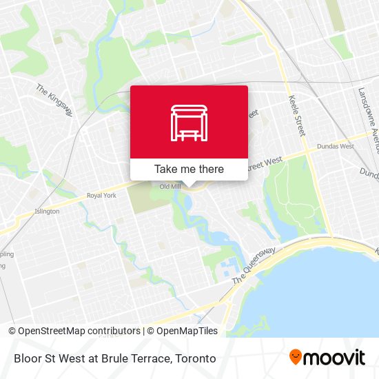 Bloor St West at Brule Terrace map