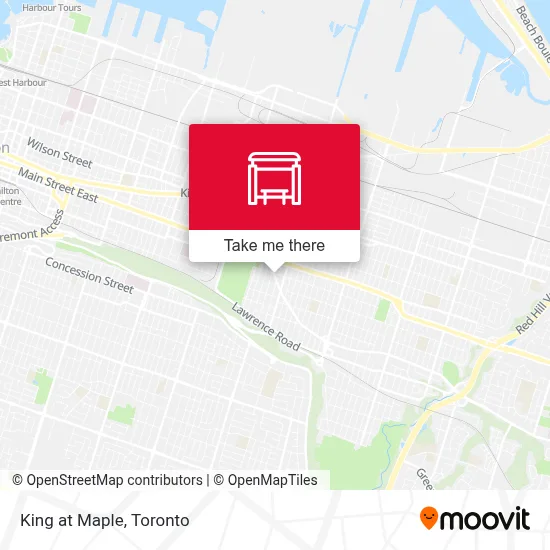 King at Maple map