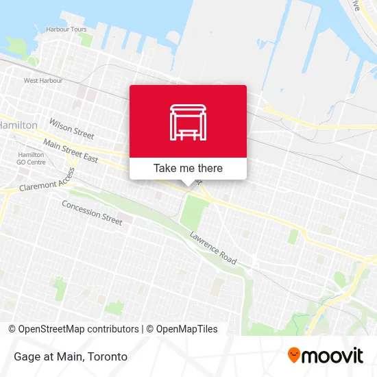 Gage at Main map