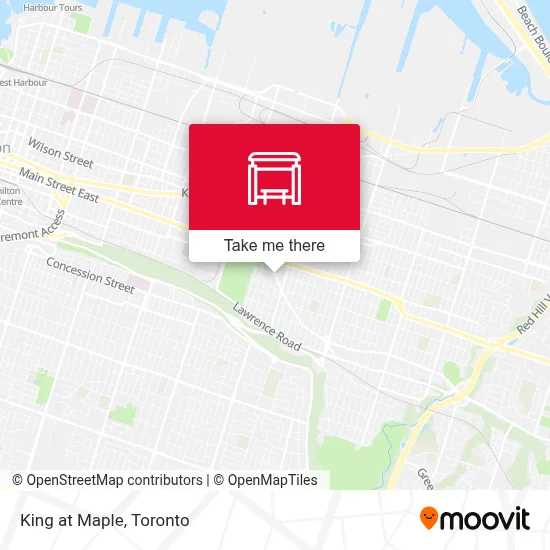 King at Maple map