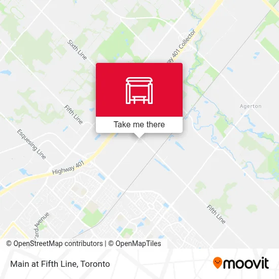 Main at Fifth Line map
