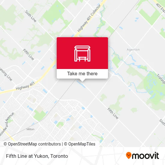 Fifth Line at Yukon map