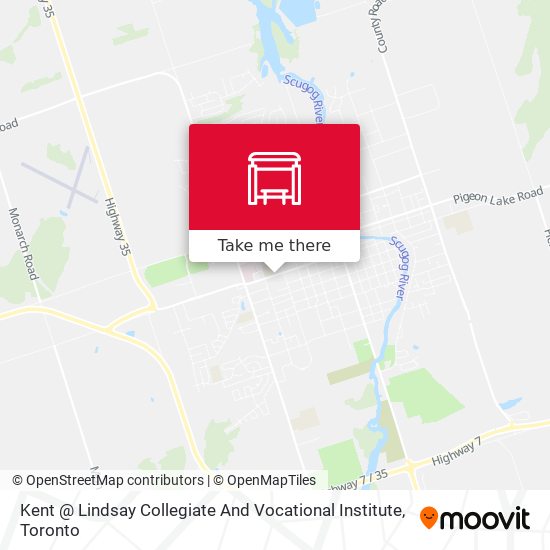 Kent @ Lindsay Collegiate And Vocational Institute map
