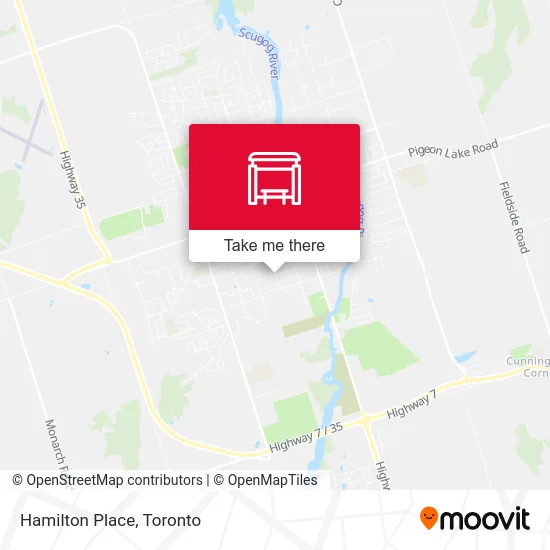 Hamilton Place map