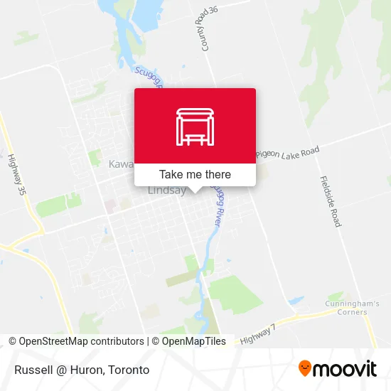 Russell @ Huron map