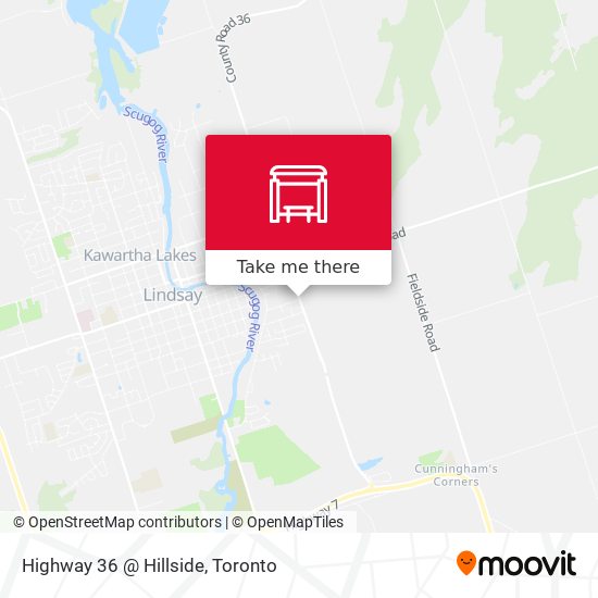 Highway 36 @ Hillside map