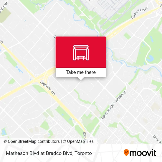 Matheson Blvd at Bradco Blvd map