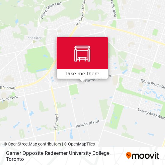 Garner Opposite Redeemer University College plan