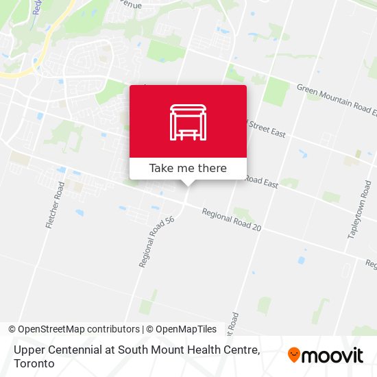 Upper Centennial at South Mount Health Centre map