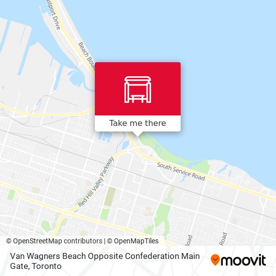 Van Wagners Beach Opposite Confederation Main Gate map