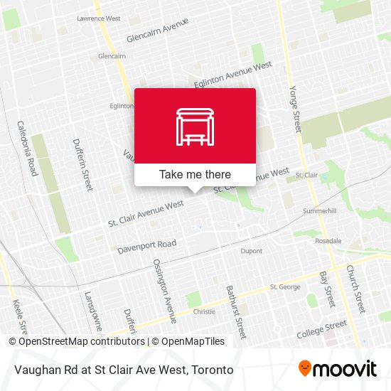 Vaughan Rd at St Clair Ave West map