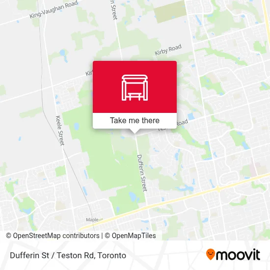 Dufferin St / Teston Rd map