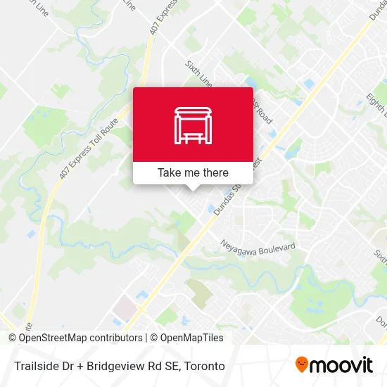 Trailside Dr + Bridgeview Rd SE map
