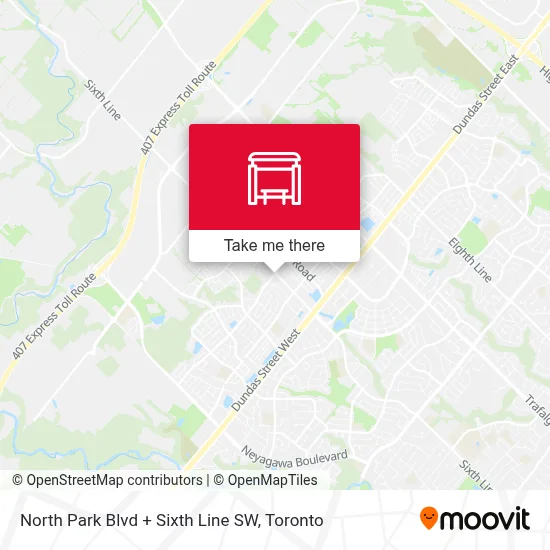 North Park Blvd + Sixth Line SW map