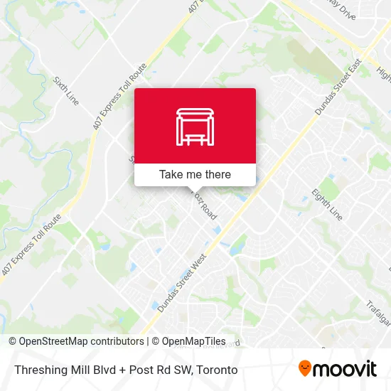 Threshing Mill Blvd + Post Rd SW map