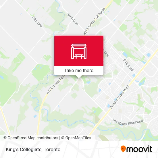King's Collegiate map