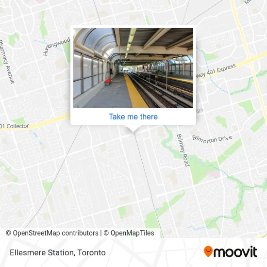 Ellesmere Station map