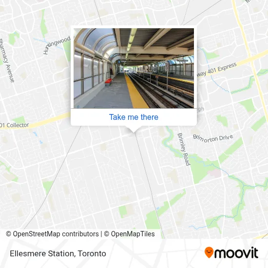 Ellesmere Station map