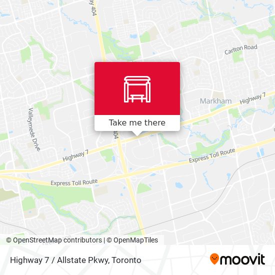 Highway 7 / Allstate Pkwy plan