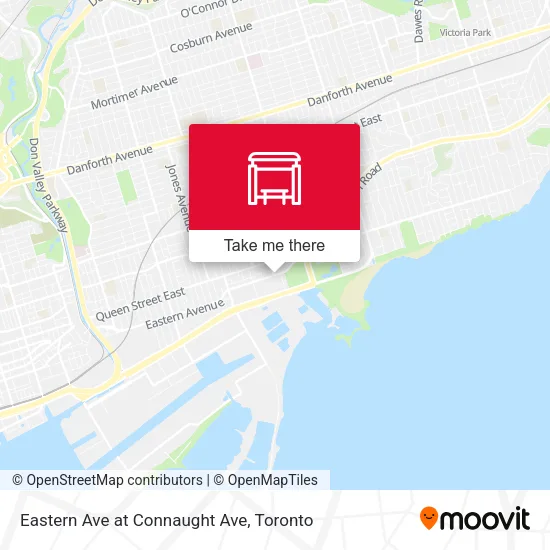 Eastern Ave at Connaught Ave map