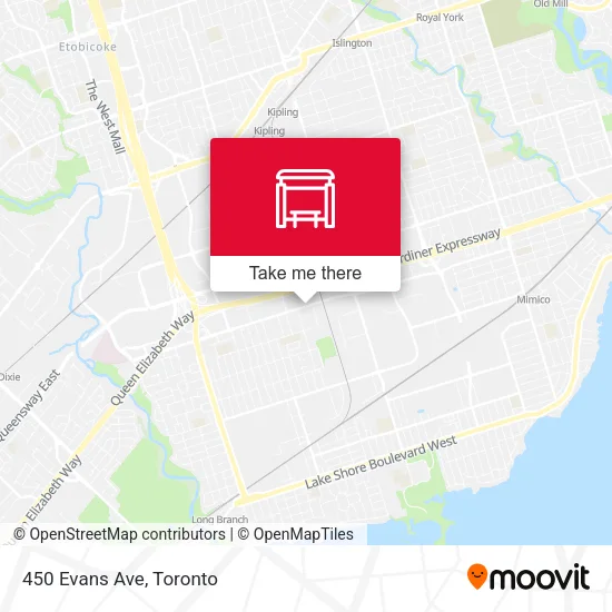 450 Evans Ave map