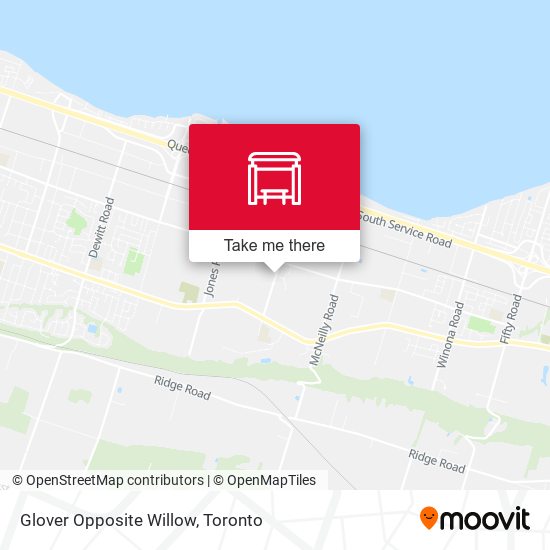 Glover Opposite Willow map