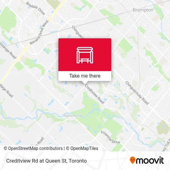 Creditview Rd at Queen St map