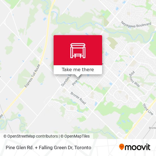 Pine Glen Rd. + Falling Green Dr map