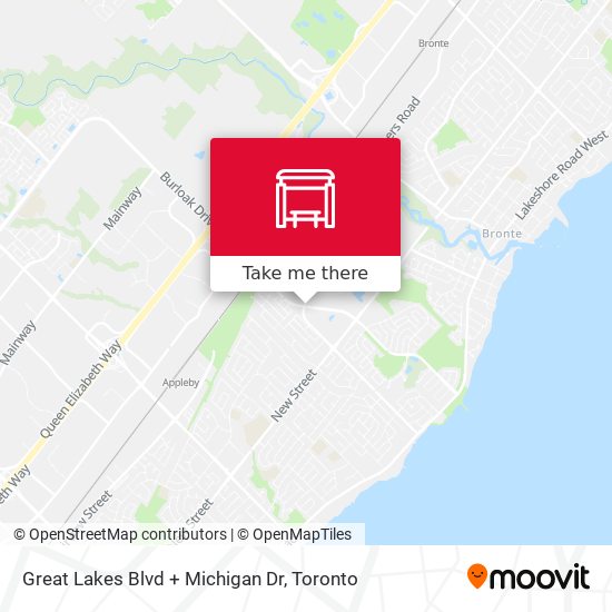 Great Lakes Blvd + Michigan Dr map