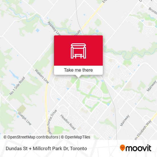 Dundas St + Millcroft Park Dr plan