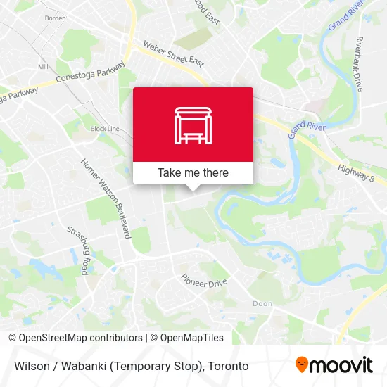 Wilson / Wabanki (Temporary Stop) map