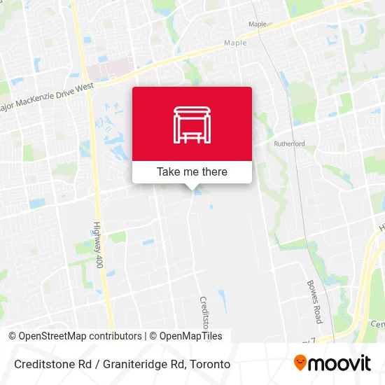 Creditstone Rd / Graniteridge Rd map