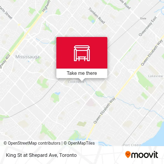 King St at Shepard Ave map