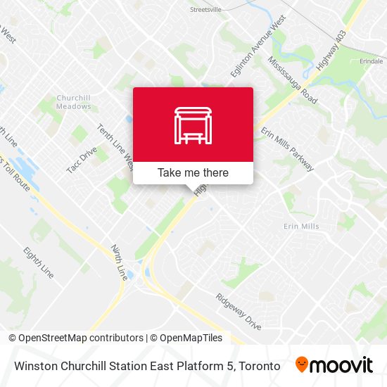 Winston Churchill Station East Platform 5 map