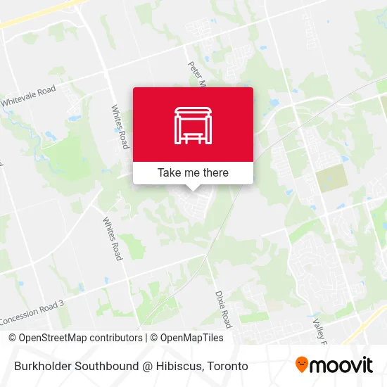 Burkholder Southbound @ Hibiscus map
