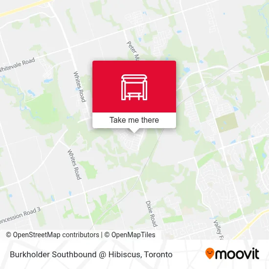 Burkholder Southbound @ Hibiscus map