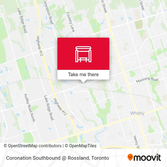 Coronation Southbound @ Rossland map