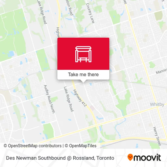 Des Newman Southbound @ Rossland map