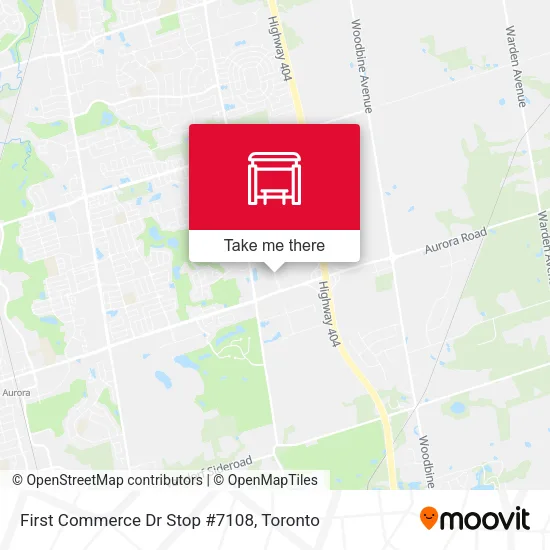 First Commerce Dr Stop #7108 map