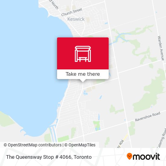 The Queensway Stop # 4066 map