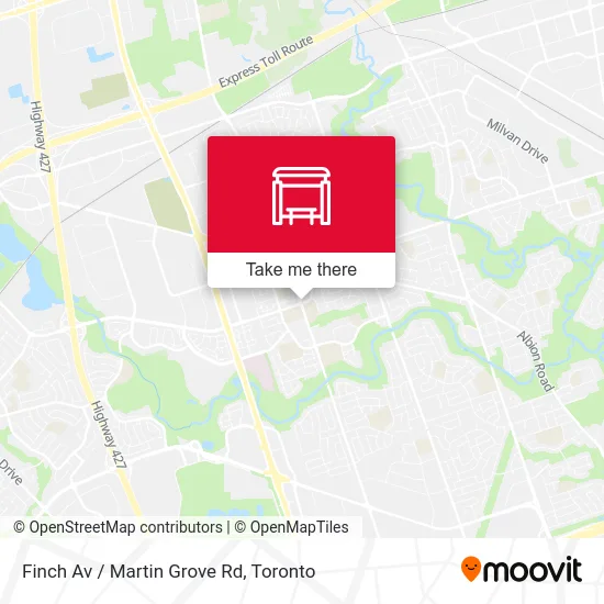 Finch Av / Martin Grove Rd map